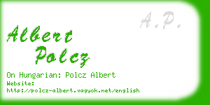 albert polcz business card